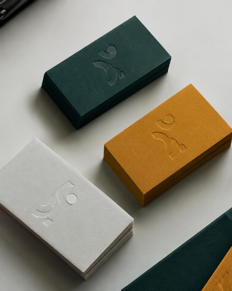 Premium embossed business cards